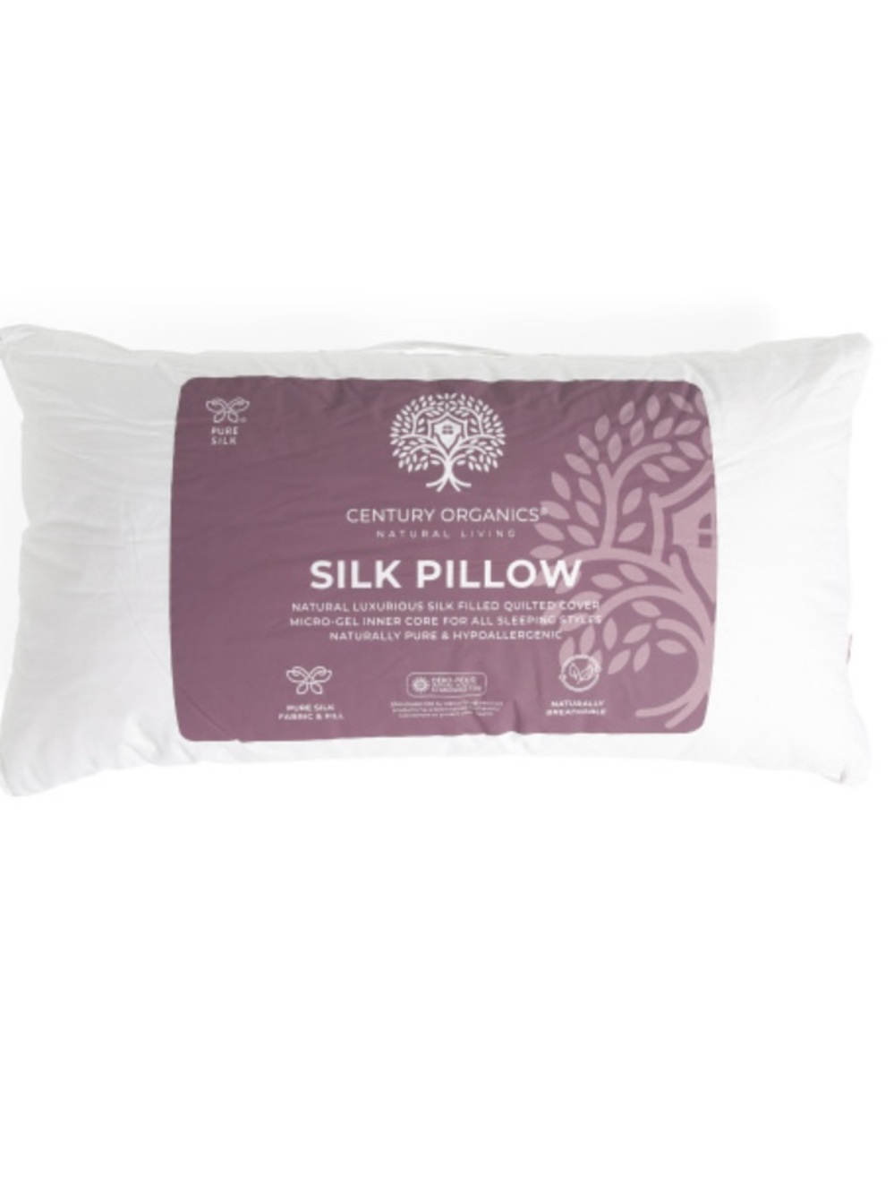 Century ORGANICS Silk Fill Pillow - White